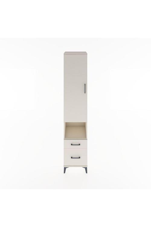 Hyperion Dolap 3 Raflı 2 Çekmeceli Tek Askılı 44x44x221 Aytaşı-Aytaşı