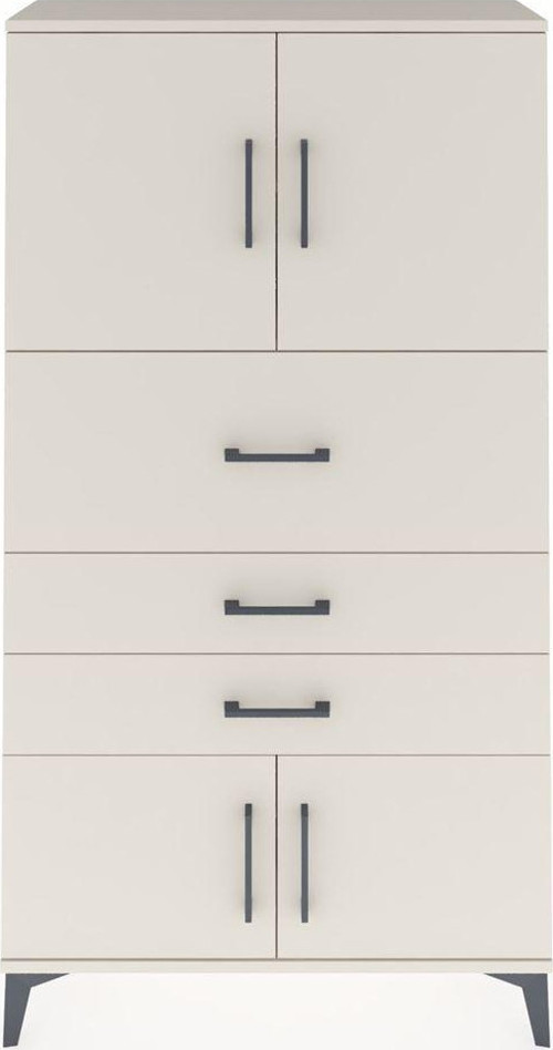 Arges Dolap 2 Raflı 3 Çekmeceli 4 Kapaklı 88x30x163 Aytaşı-Aytaşı