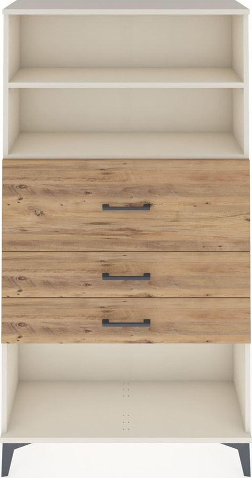 Arges Dolap 2 Raflı 3 Çekmeceli 88x30x163 Aytaşı-Çam