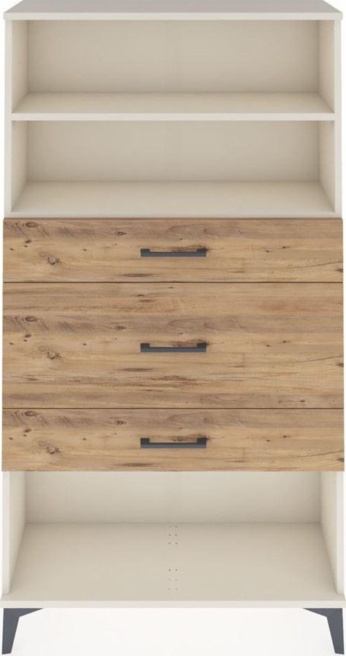 Arges Dolap 2 Raflı 3 Çekmeceli 88x30x163 Aytaşı-Çam