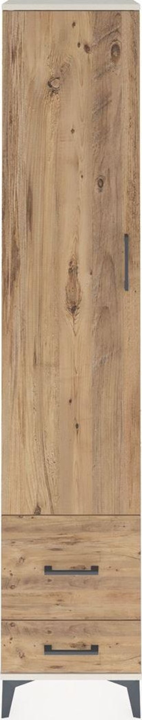 Arges Dolap 2 Raflı 2 Çekmeceli Tek Askılı 44x30x221 Aytaşı-Çam