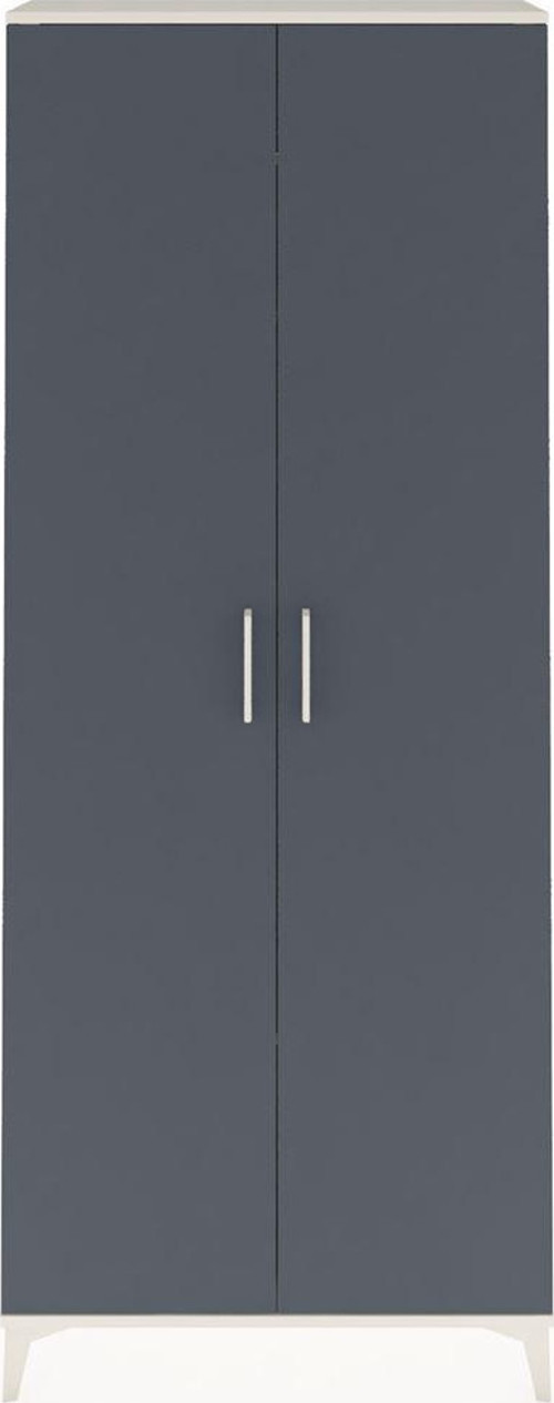 Arges Dolap 2 Raflı 2 Kapaklı 1 Askılı 88 x 30 x 221 cm Aytaşı - Antrasit