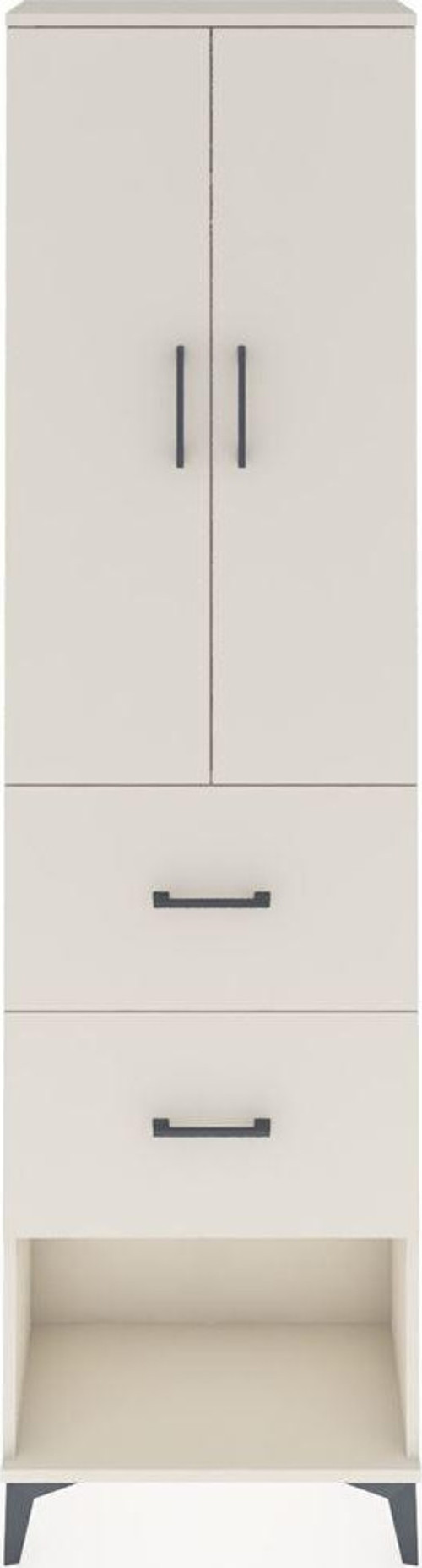 Arges Dolap 2 Raflı 2 Çekmeceli 1 Askılı 60 x 30 x 221 cm Aytaşı - Aytaşı