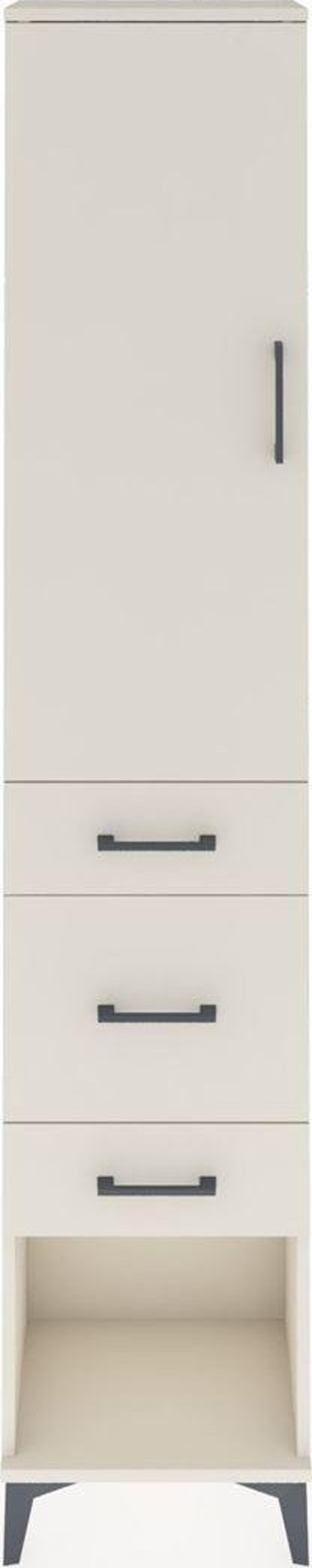 Arges Dolap 3 Raflı 3 Çekmeceli Tek Kapaklı 44x30x221 Aytaşı-Aytaşı
