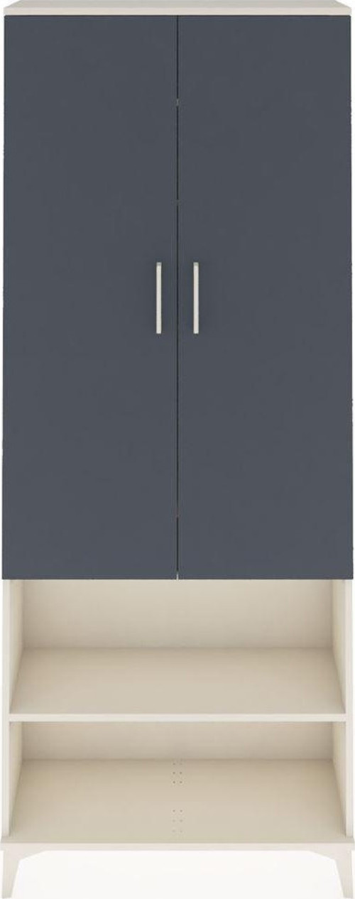 Arges Dolap 3 Raflı 2 Kapaklı 1 Askılı 88 x 30 x 221 cm Aytaşı - Antrasit