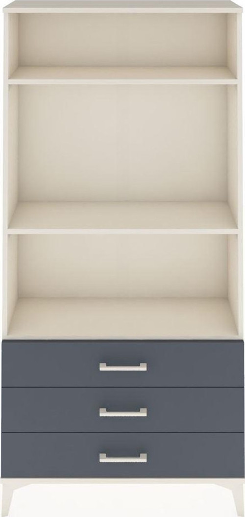 Arges Dolap 3 Raflı 3 Çekmeceli 88 x 30 x 182 cm Aytaşı - Antrasit