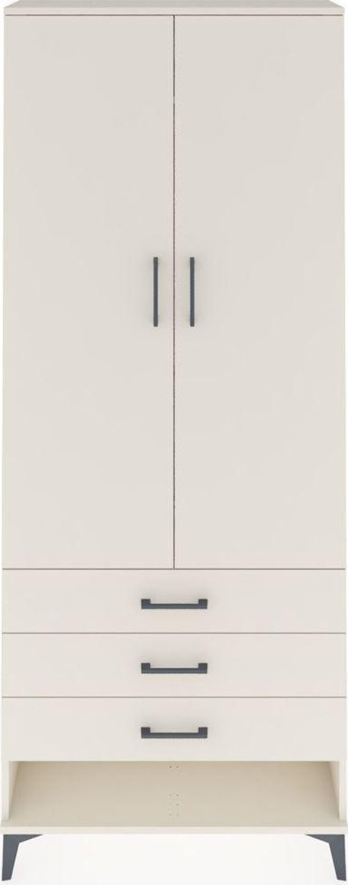 Arges Dolap 2 Raflı 3 Çekmeceli Tek Askılı 88x30x221 Aytaşı-Aytaşı