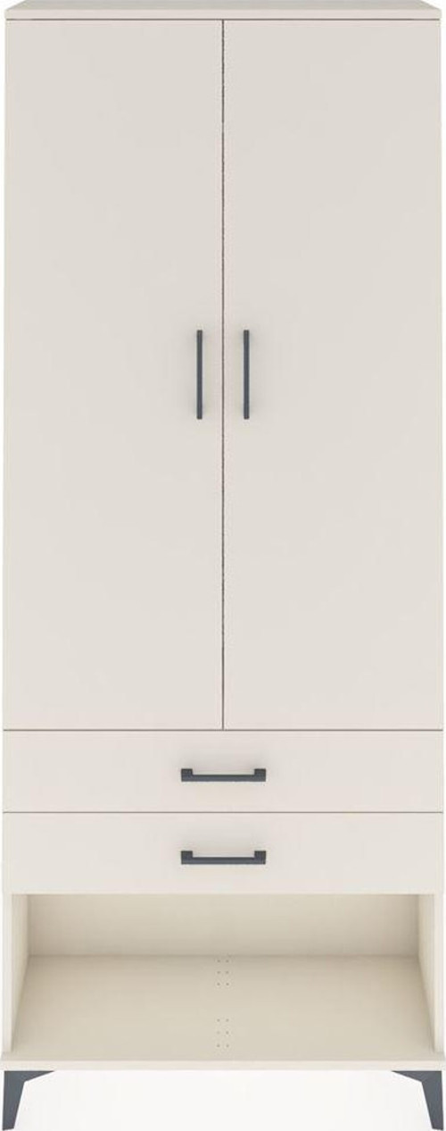 Arges Dolap 2 Raflı 2 Çekmeceli 1 Askılı 88 x 30 x 221 cm Aytaşı - Aytaşı