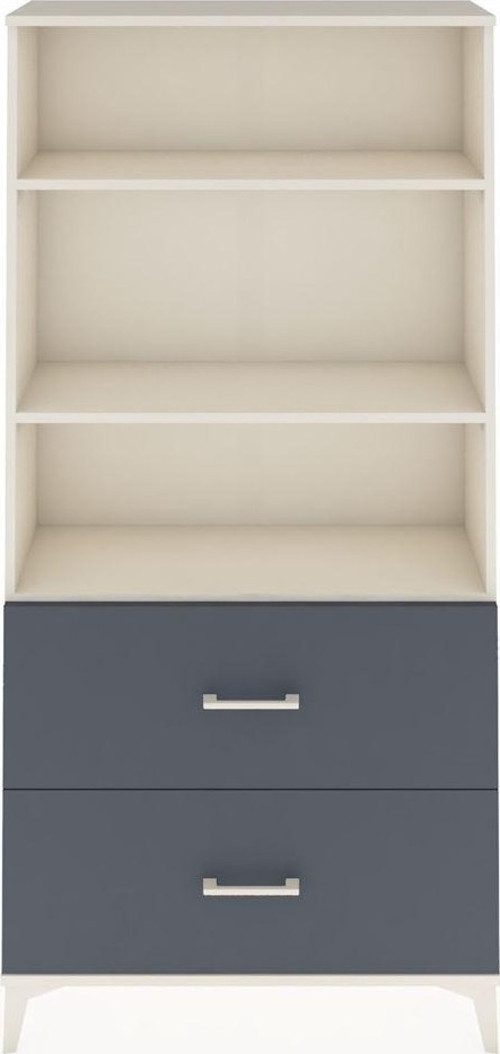Arges Dolap 3 Raflı 2 Çekmeceli 88x30x182 Aytaşı-Antrasit
