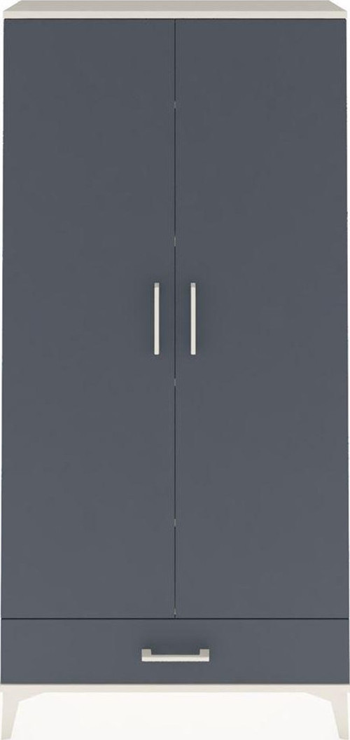 Arges Dolap 5 Raflı 1 Çekmeceli 2 Kapaklı 88 x 30 x 182 cm Aytaşı - Antrasit