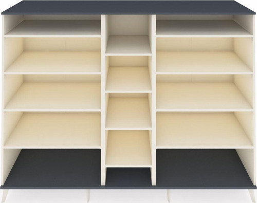 Kronos Dolap 11 Raflı 220 x 59 x 163 cm Aytaşı - Antrasit - Aytaşı