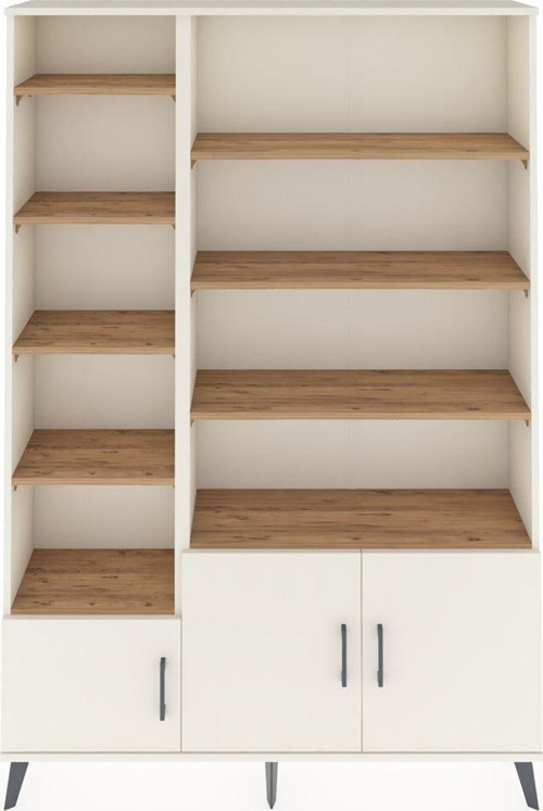 Arges Dolap 10 Raflı 3 Kapaklı 132x30x195 Aytaşı-Aytaşı/Çam