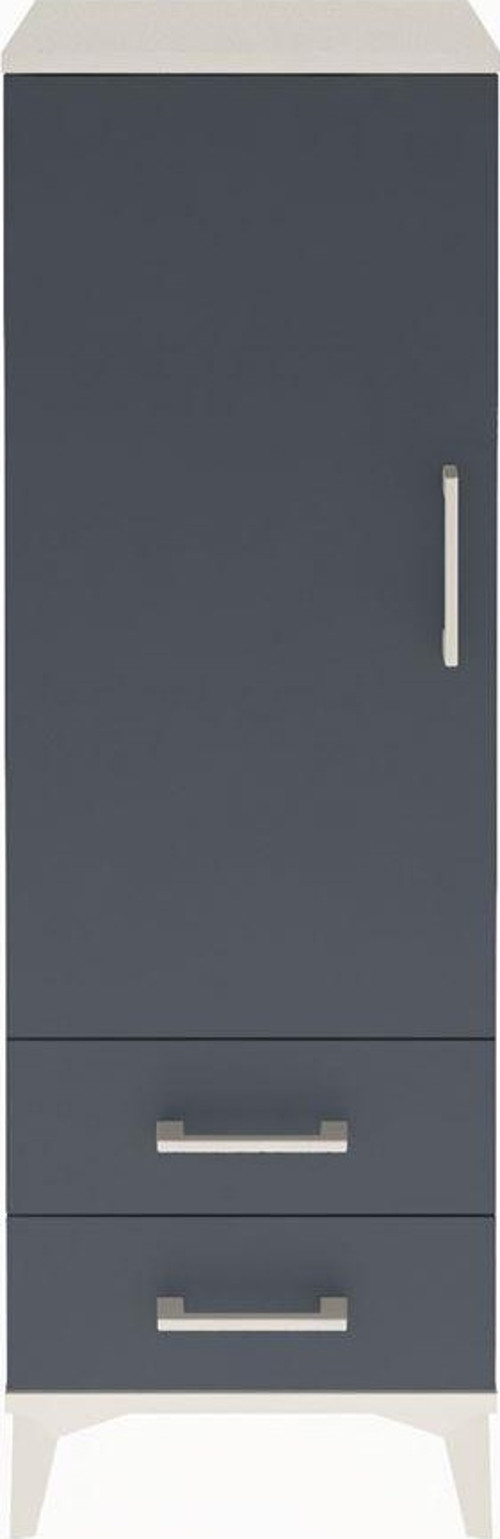 Arges Dolap 1 Raflı 2 Çekmeceli 1 Askılı 44 x 30 x 134 cm Aytaşı - Antrasit