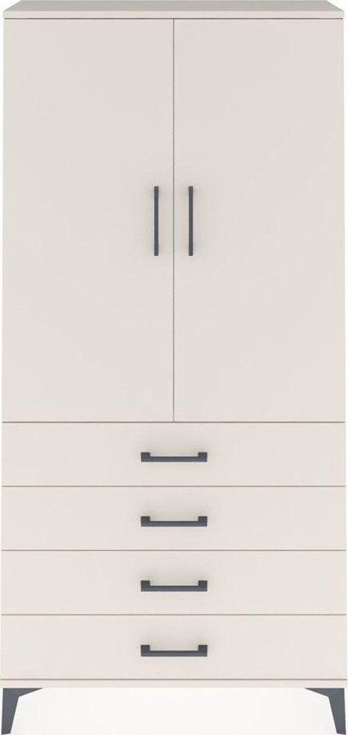 Arges Dolap 1 Raflı 4 Çekmeceli 1 Askılı 88 x 30 x 182 cm Aytaşı - Aytaşı