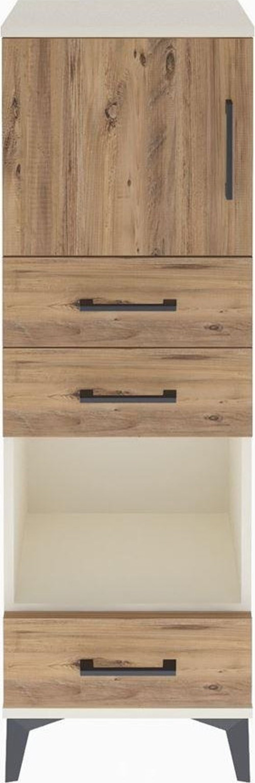 Arges Dolap 2 Raflı 3 Çekmeceli Tek Kapaklı 44x30x134 Aytaşı-Çam