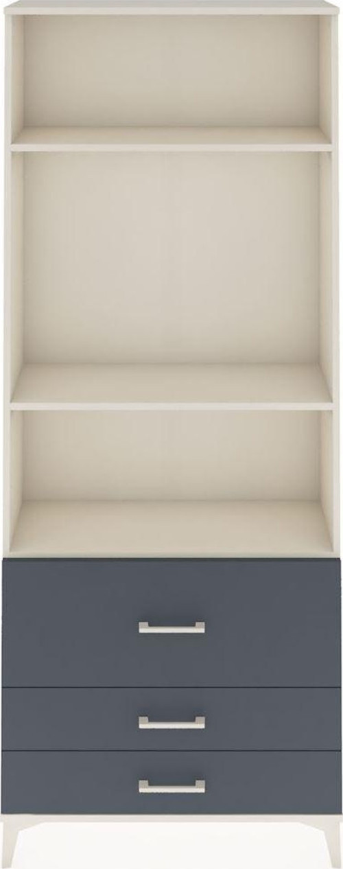 Arges Dolap 3 Raflı 3 Çekmeceli 88x30x221 Aytaşı-Antrasit