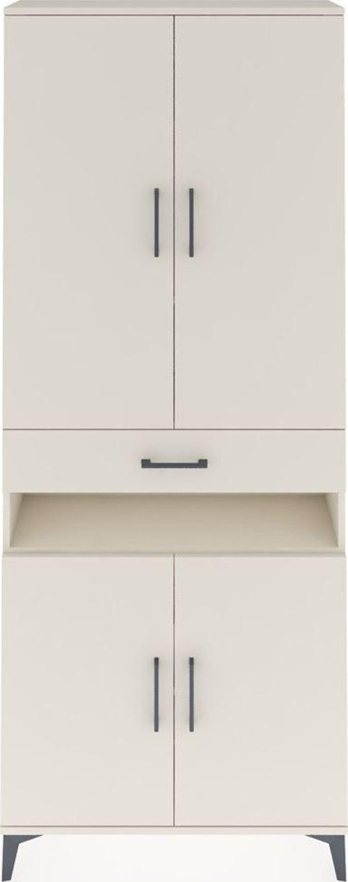 Arges Dolap 5 Raflı 1 Çekmeceli 4 Kapaklı 88 x 30 x 221 cm Aytaşı - Aytaşı