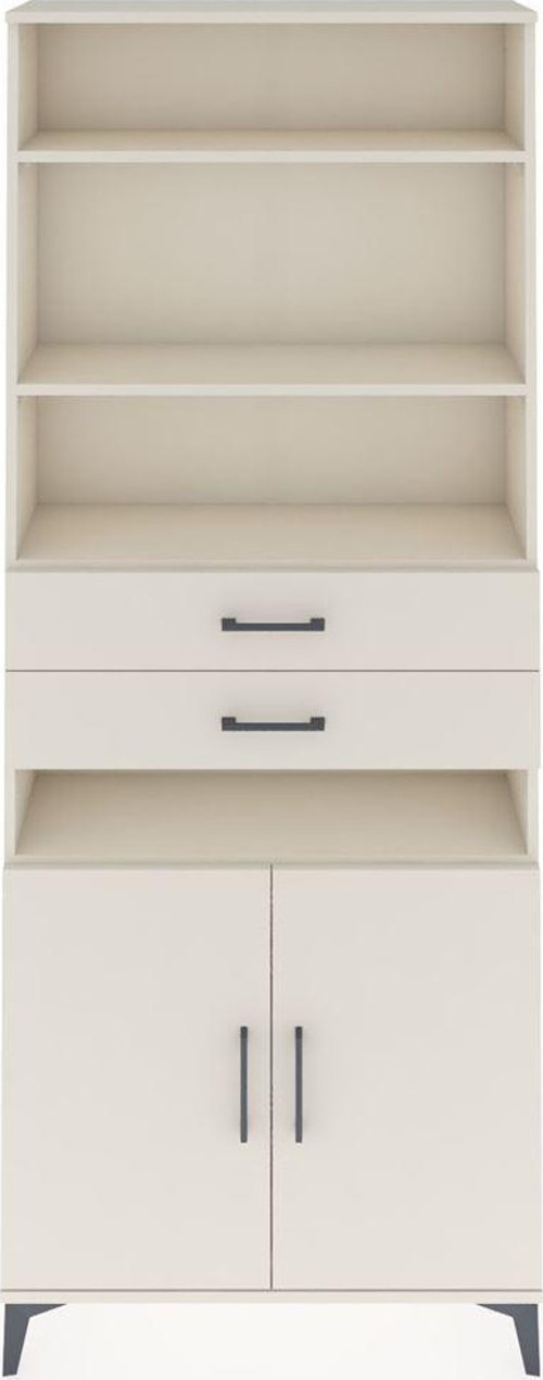 Arges Dolap 5 Raflı 2 Çekmeceli 2 Kapaklı 88 x 30 x 221 cm Aytaşı - Aytaşı