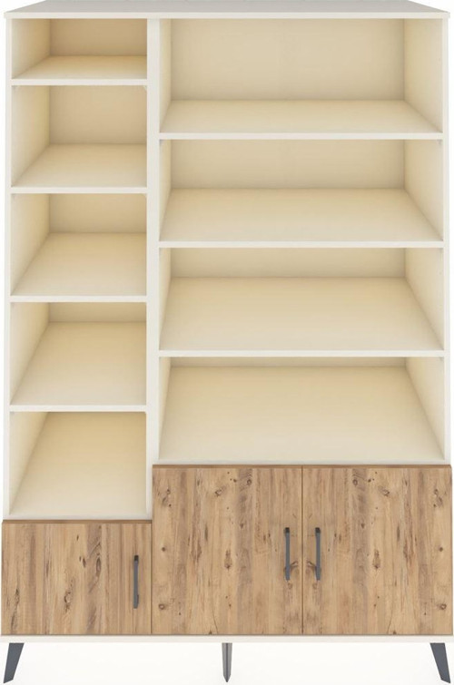 Kronos Dolap 10 Raflı 3 Kapaklı 132x59x195 Aytaşı-Çam/Aytaşı