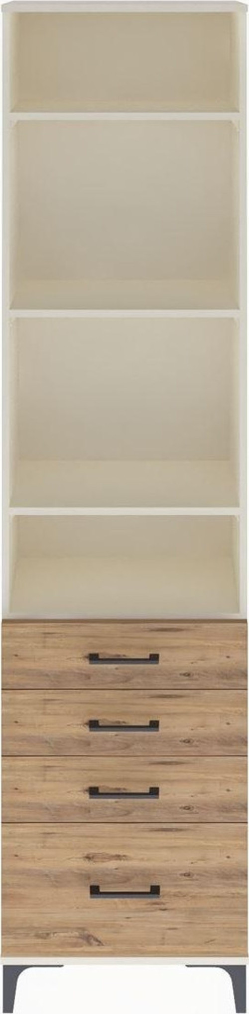 Arges Dolap 4 Raflı 4 Çekmeceli 60 x 30 x 243 cm Aytaşı - Çam