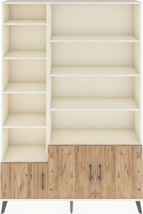 Arges Dolap 10 Raflı 3 Kapaklı 132x30x195 Aytaşı-Çam/Aytaşı