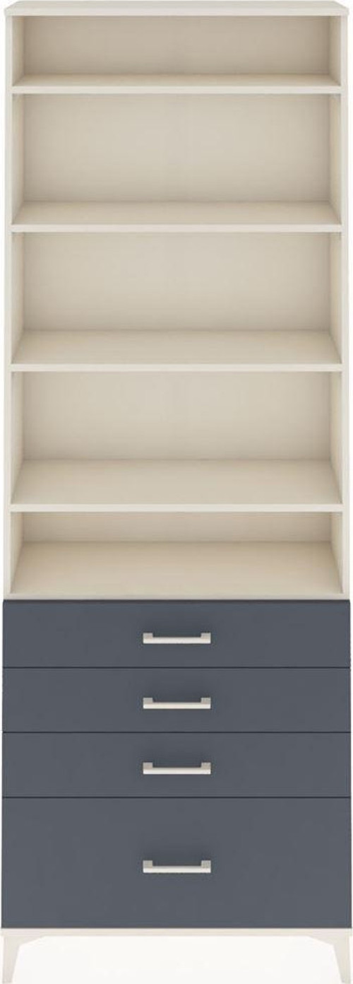 Arges Dolap 5 Raflı 4 Çekmeceli 88x30x243 Aytaşı-Antrasit