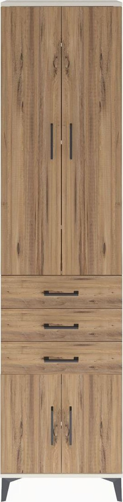 Arges Dolap 5 Raflı 3 Çekmeceli 4 Kapaklı 60x30x243 Aytaşı-Çam