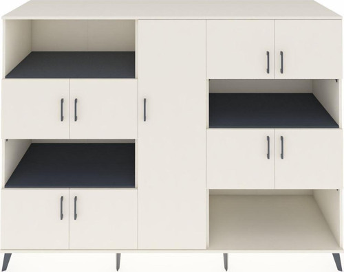 Kronos Dolap 10 Raflı 9 Kapaklı 220x59x163 Aytaşı-Aytaşı/Antrasit