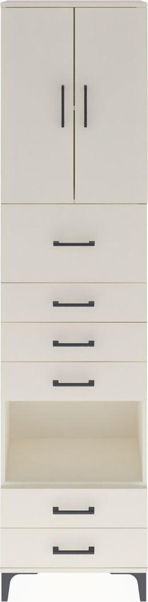 Arges Dolap 3 Raflı 6 Çekmeceli 2 Kapaklı 60 x 30 x 243 cm Aytaşı - Aytaşı