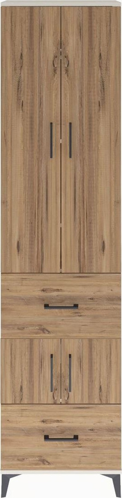 Arges Dolap 5 Raflı 2 Çekmeceli 4 Kapaklı 60x30x243 Aytaşı-Çam
