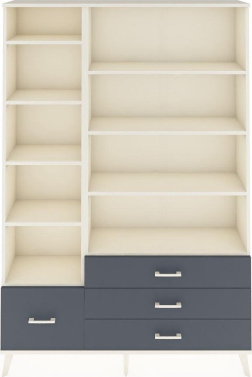 Arges Dolap 9 Raflı 4 Çekmeceli 132x30x195 Aytaşı-Aytaşı/Antrasit