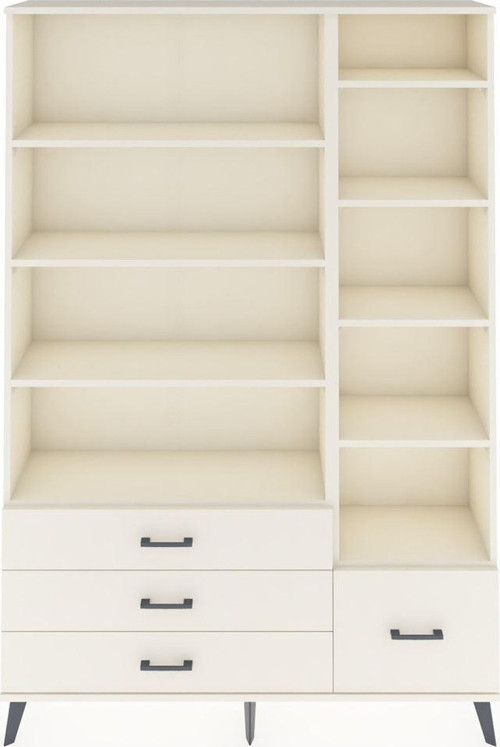 Arges Gardrop 9 Raflı 4 Çekmeceli 132 x 30 x 195 cm Aytaşı - Aytaşı