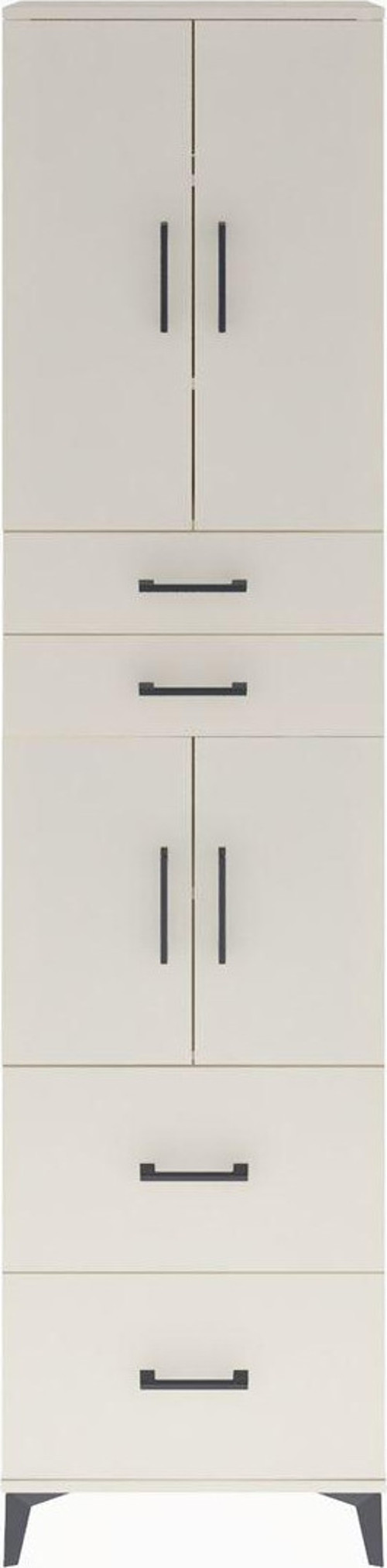Arges Dolap 5 Raflı 4 Çekmeceli 4 Kapaklı 60 x 30 x 243 cm Aytaşı - Aytaşı