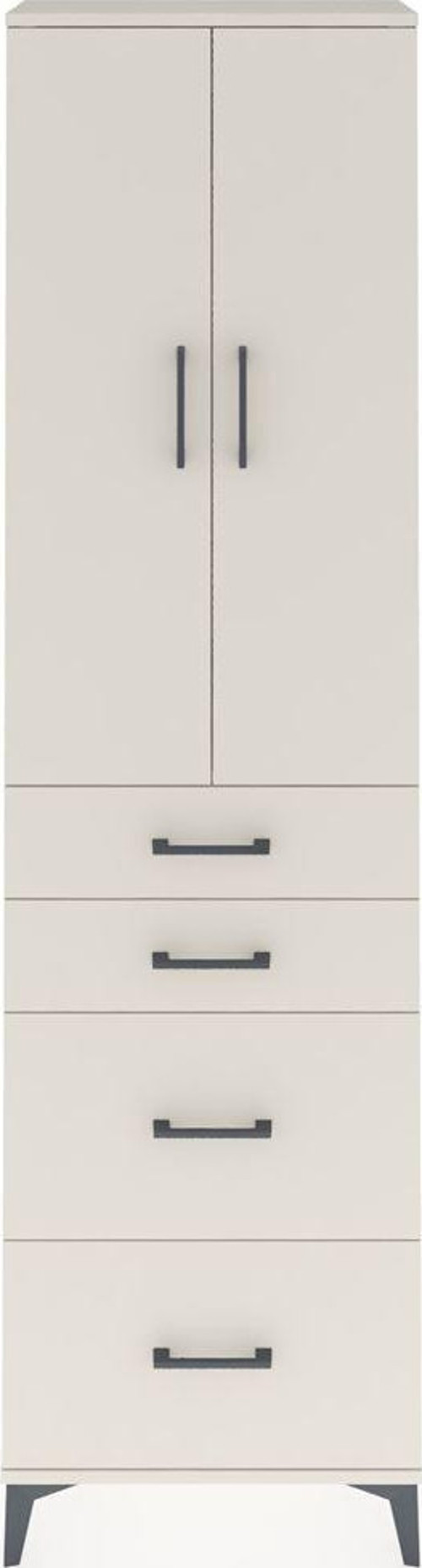 Arges Dolap 2 Raflı 4 Çekmeceli Tek Askılı 60x30x221 Aytaşı-Aytaşı