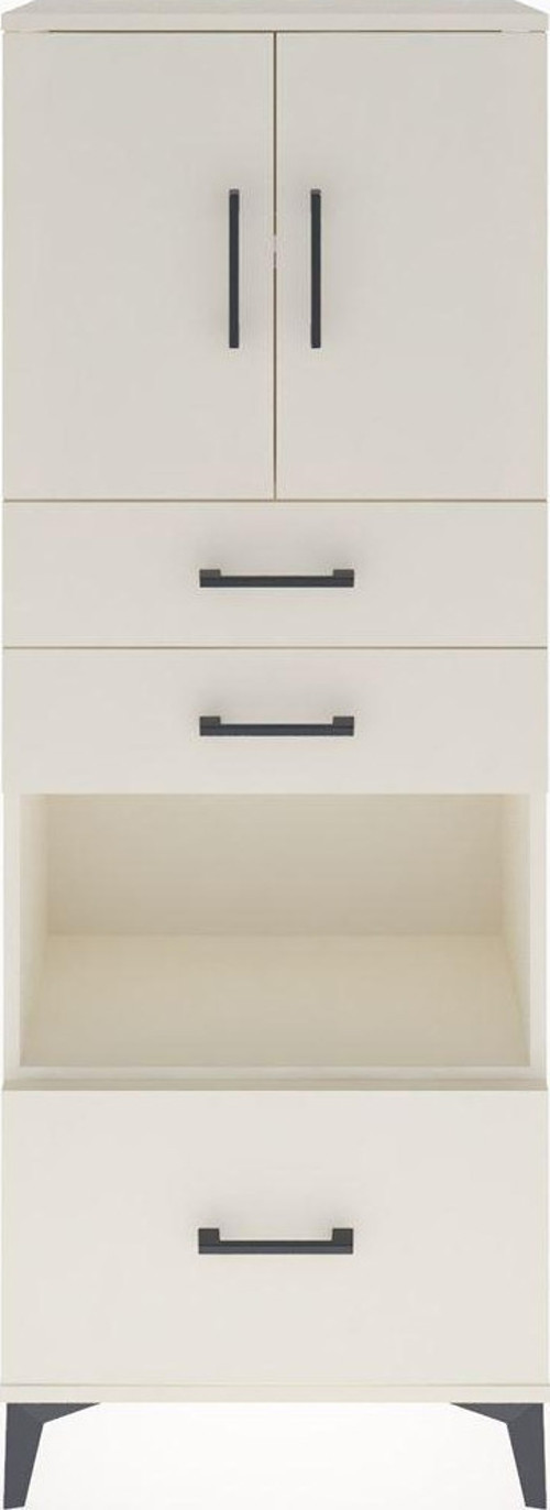 Arges Dolap 3 Raflı 3 Çekmeceli 2 Kapaklı 60x30x163 Aytaşı-Aytaşı