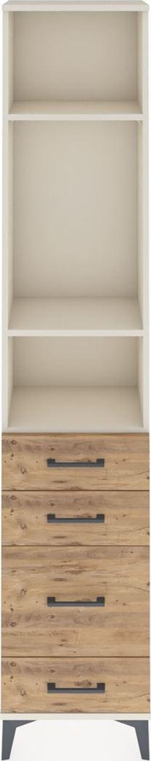 Arges Dolap 3 Raflı 4 Çekmeceli 44x30x221 Aytaşı-Çam
