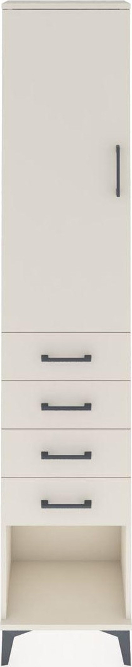 Arges Dolap 3 Raflı 4 Çekmeceli Tek Kapaklı 44x30x221 Aytaşı-Aytaşı