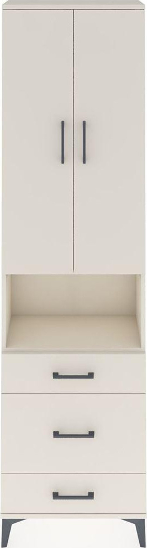 Arges Dolap 3 Raflı 3 Çekmeceli Tek Askılı 60x30x221 Aytaşı-Aytaşı