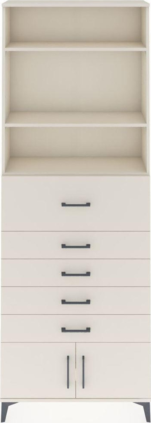 Arges Dolap 3 Raflı 5 Çekmeceli 2 Kapaklı 88x30x243 Aytaşı-Aytaşı