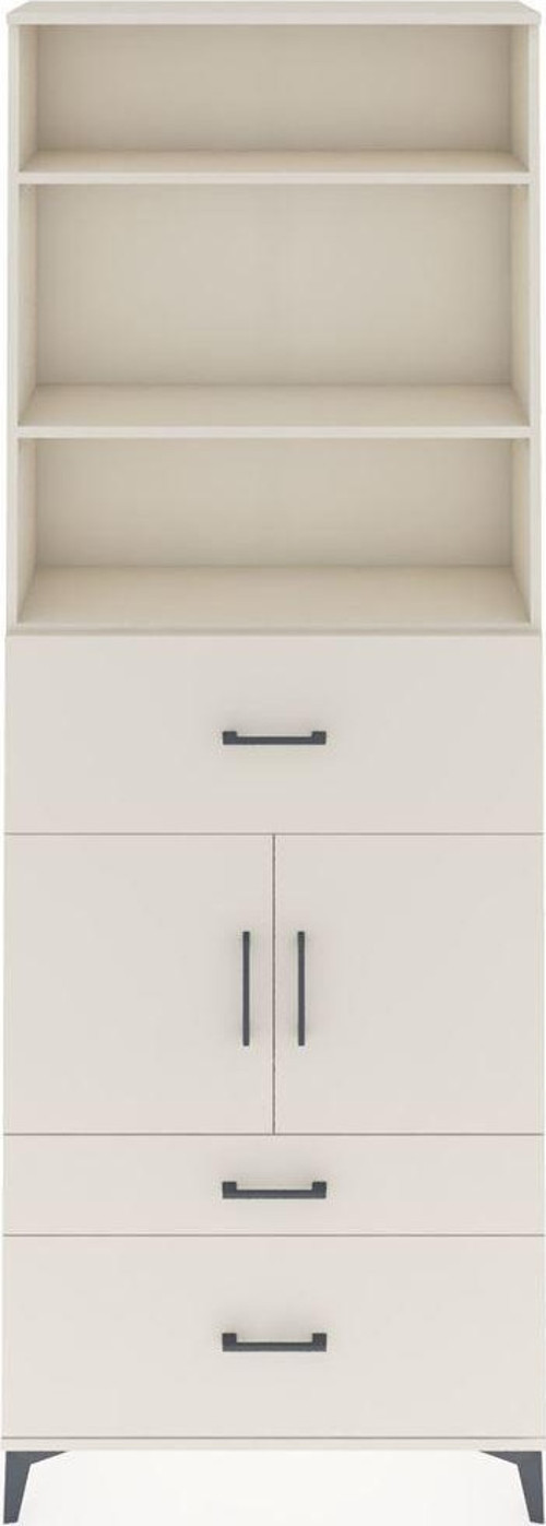 Arges Dolap 4 Raflı 3 Çekmeceli 2 Kapaklı 88x30x243 Aytaşı-Aytaşı