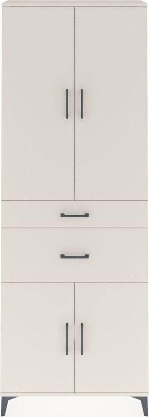 Arges Dolap 4 Raflı 2 Çekmeceli 4 Kapaklı 88 x 30 x 243 cm Aytaşı - Aytaşı