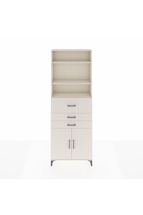 Arges Dolap 4 Raflı 3 Çekmeceli 2 Kapaklı 88x30x243 Aytaşı-Aytaşı