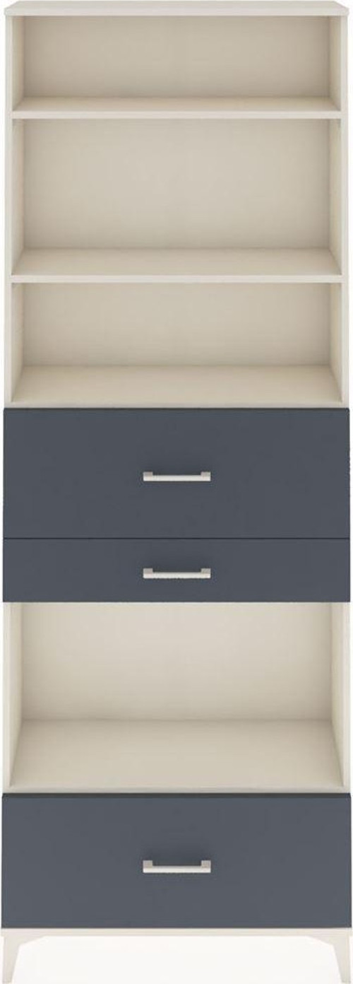 Arges Dolap 4 Raflı 3 Çekmeceli 88x30x243 Aytaşı-Antrasit
