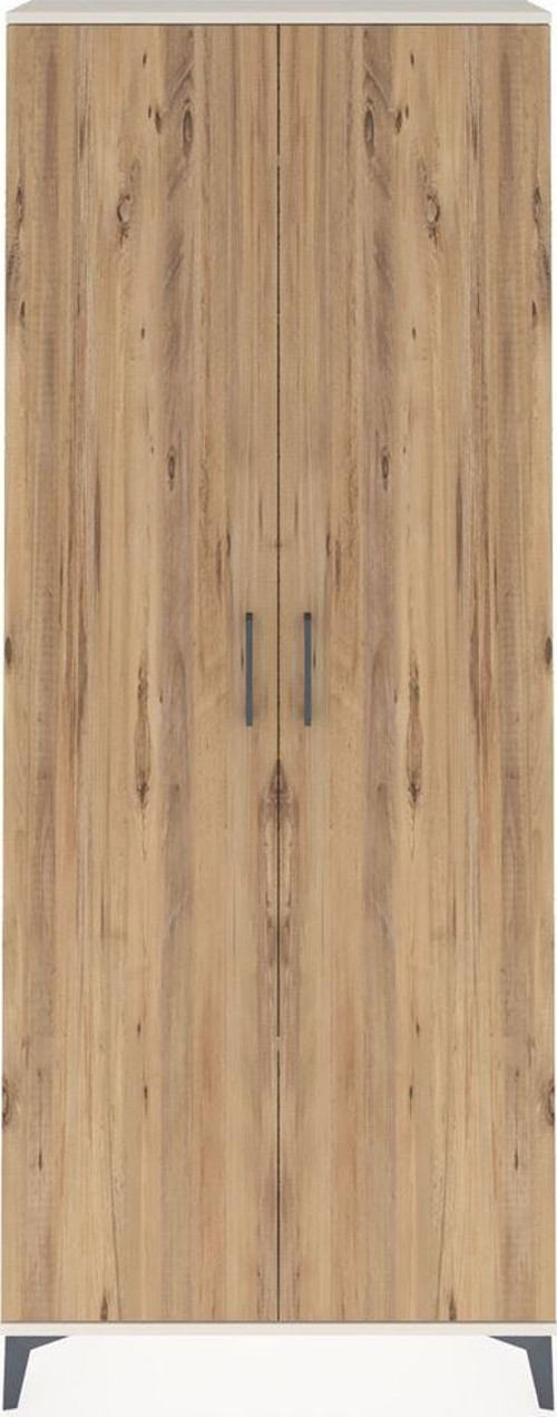 Arges Dolap 2 Raflı 2 Kapaklı Tek Askılı 88x30x221 Aytaşı-Çam