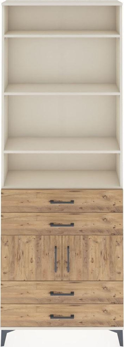Arges Dolap 5 Raflı 4 Çekmeceli 2 Kapaklı 88x30x243 Aytaşı-Çam