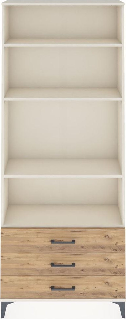 Arges Dolap 4 Raflı 3 Çekmeceli 88x30x221 Aytaşı-Çam