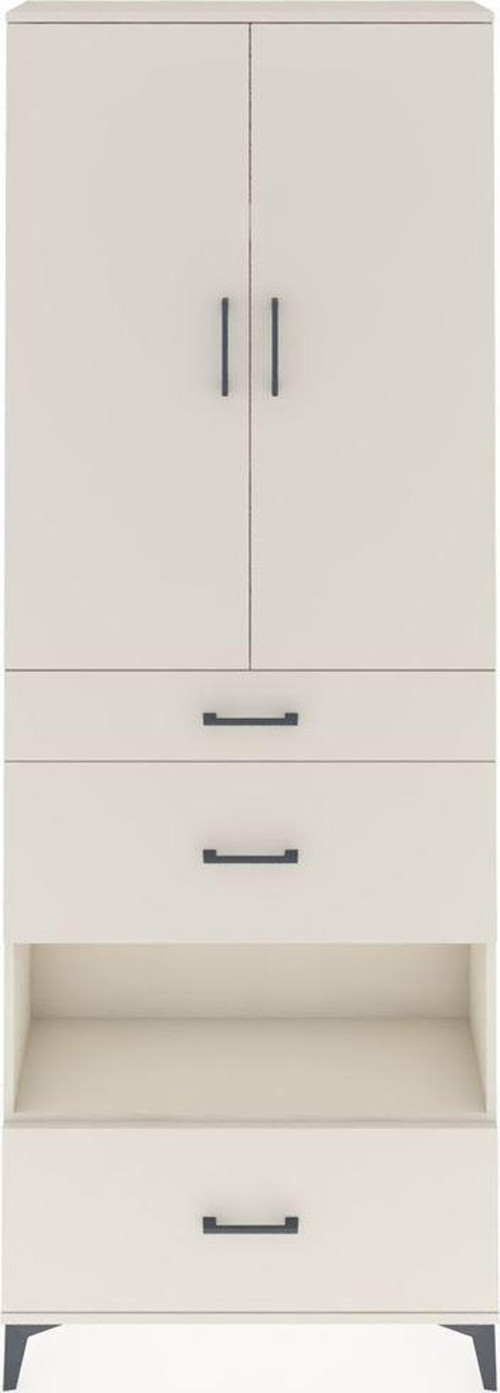 Arges Dolap 4 Raflı 3 Çekmeceli 2 Kapaklı 88x30x243 Aytaşı-Aytaşı