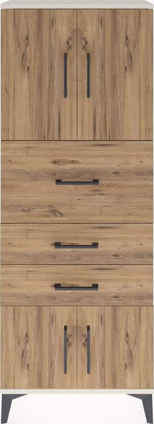 Arges Dolap 2 Raflı 3 Çekmeceli 4 Kapaklı 60x30x163 Aytaşı-Çam