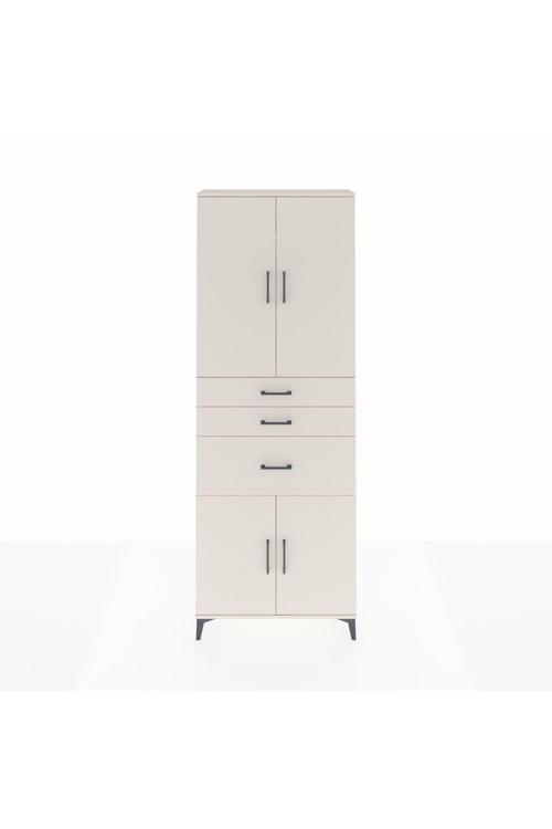 Arges Dolap 4 Raflı 3 Çekmeceli 4 Kapaklı 88x30x243 Aytaşı-Aytaşı