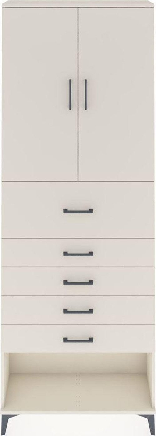 Arges Dolap 3 Raflı 5 Çekmeceli 2 Kapaklı 88x30x243 Aytaşı-Aytaşı